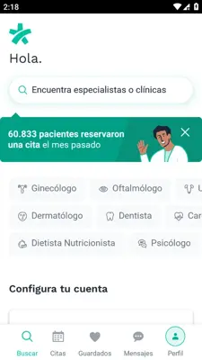 Doctoralia - Encuentra tu médico y reserva cita android App screenshot 0